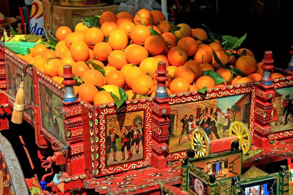 carretto siciliano arance